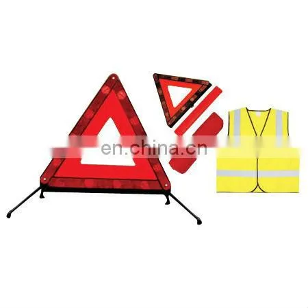 High Visibility Collapsible Reflective Warning Triangle in Road Safety With E Mark Certificate