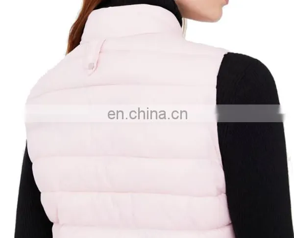 Chinese Manufacturer 100% Polyester Pink Padded Vest Women photo-6