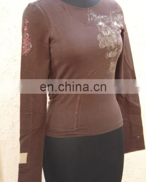 HAND PRINTED Knitted Blouse 2017 photo-4