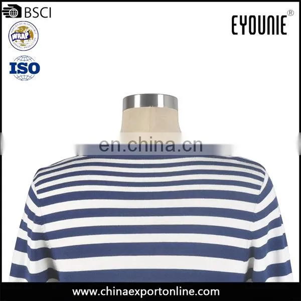 Latest Design Ladies Fashion Spring Knitting Machine Price Striped Women Sweater photo-5