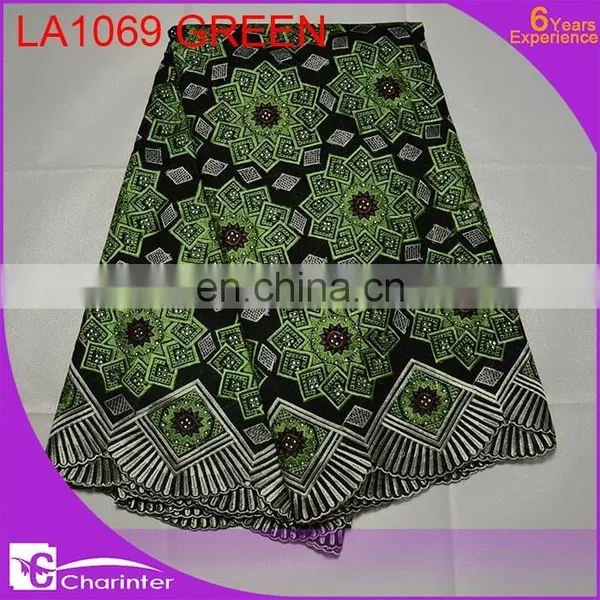 Big Voile Lace African Fashion Lace Fabric Charinter Lace Swiss Voile Big Lace African Wedding Lace Fabric LA1069 Brown photo-2