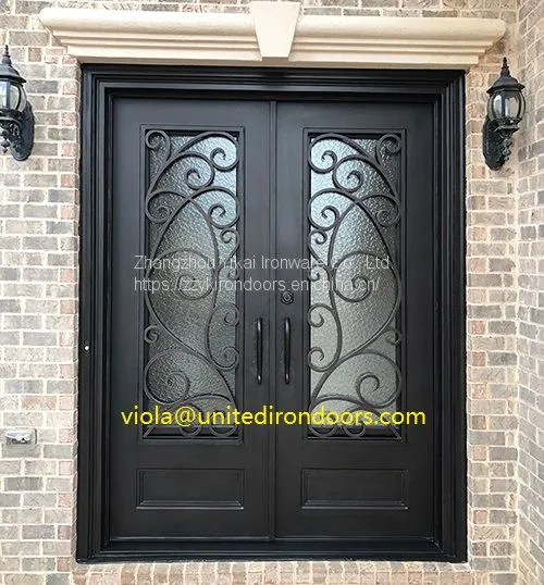 #007 Competitive Price Custom Wrought Iron Door