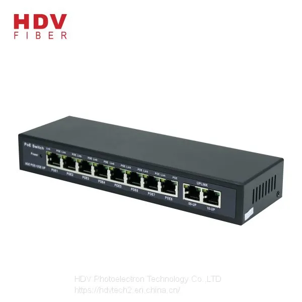 20G Switch Capacity 10 Port Gigabit Smart PoE Switch With 8 Port Support PoE photo-2