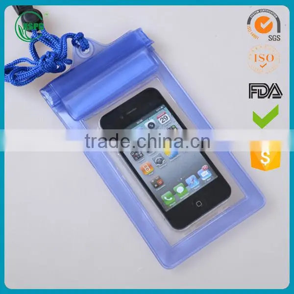 2016 Hot New Design Products Cheap Promotional Gift Waterproof Cell Phone Bag, Mobile Phone PVC Water Resist Cases photo-3