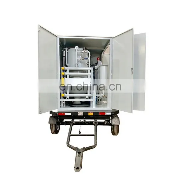 2021 Promotion Movable Trailer Enclosed Weather Proof Transformer Oil Purifier ZYD-M-50 photo-3