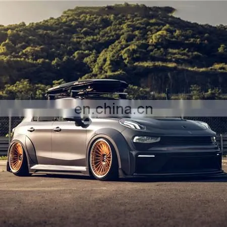 Runde Newest For Lynk & Co 02 Modified Wide Body Kit Front Bumper Carbon Fiber Rear Lip Hood Spoiler