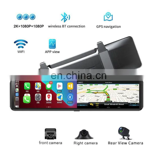 12Inch 4G Car DVR Mirror Android Dashcam WiFi GPS Navigation Dashboard Camera Driving Recorder 1080P Rear View Mirorr Backup Cam photo-2