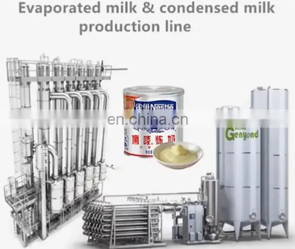 Factory Genyond Sweeten Evaporated Condensed Milk Processing Plant Making Machine Production Line From Milk & Milk Powder photo-3