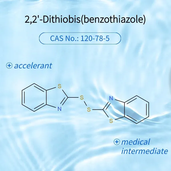 2-(1,3-бензотиазол-2-илдисульфанил)-1,3-бензотиазол  CAS  NO: 120-78-5
