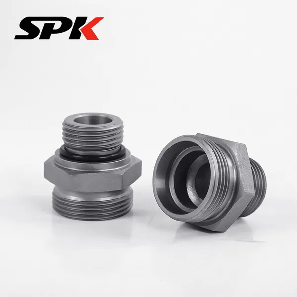 Hydraulic Transition Fitting, American Standard 1CO & 1DO Series Threaded Hydraulic Oil Tube Straight Fitting, Stainless Steel photo-2