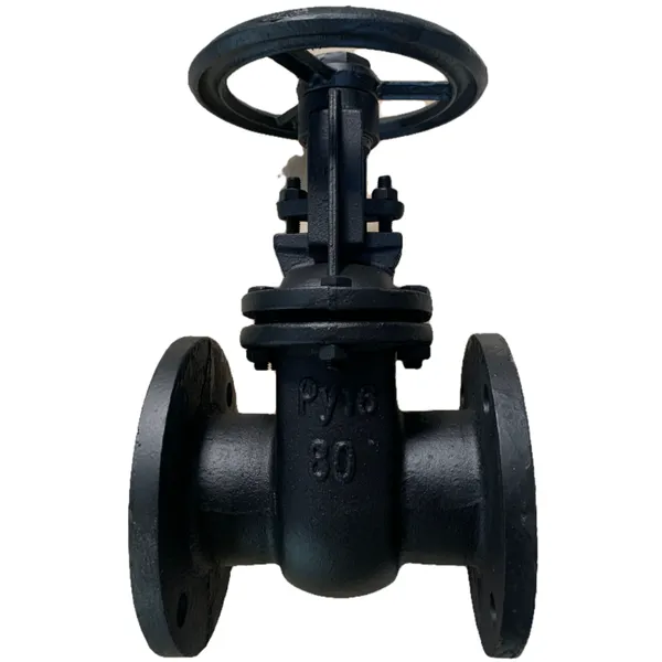 Russian Standard GOST Cast Iron Ductile Iron Wedge Gate Valve Py10 Py16 Din Metal Seal Gate Valve photo-2