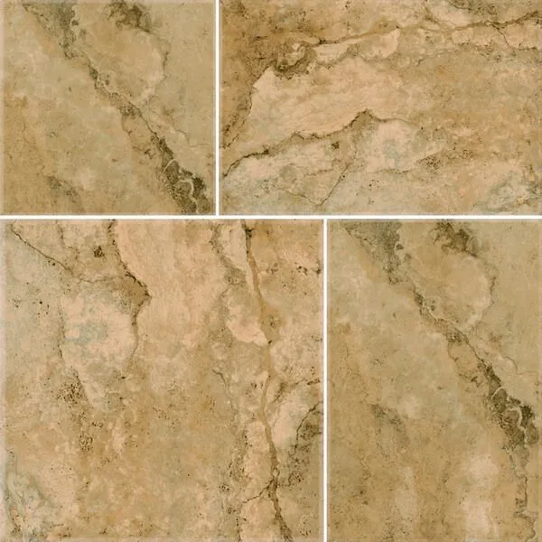 LOT09 Brown Premium Non-rectified Antique Porcelain Floor Tiles | FOSHAN YUPURONG