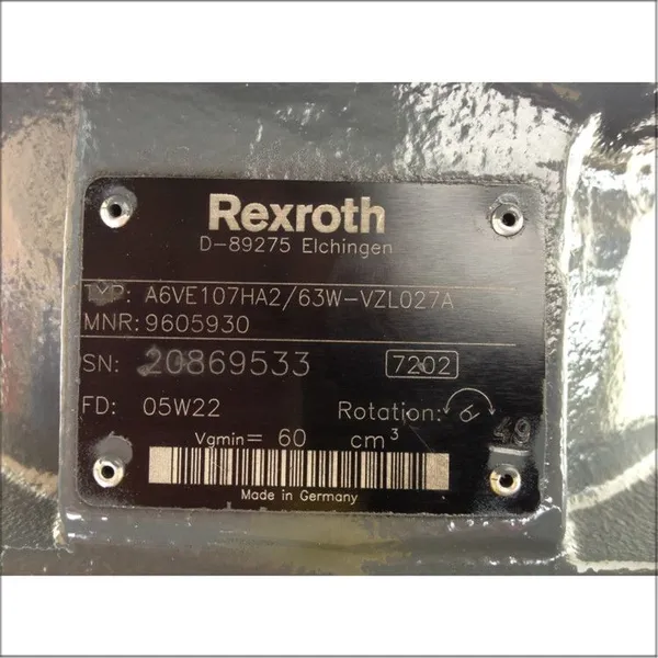 Rexroth A6VE107HA2/63W-VZL027A Hydraulic Motor photo-2