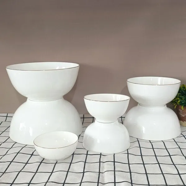 HOMTE Fine Bone China Salad Bowl Noodle Bowl Rice Bowl Soup Bowl