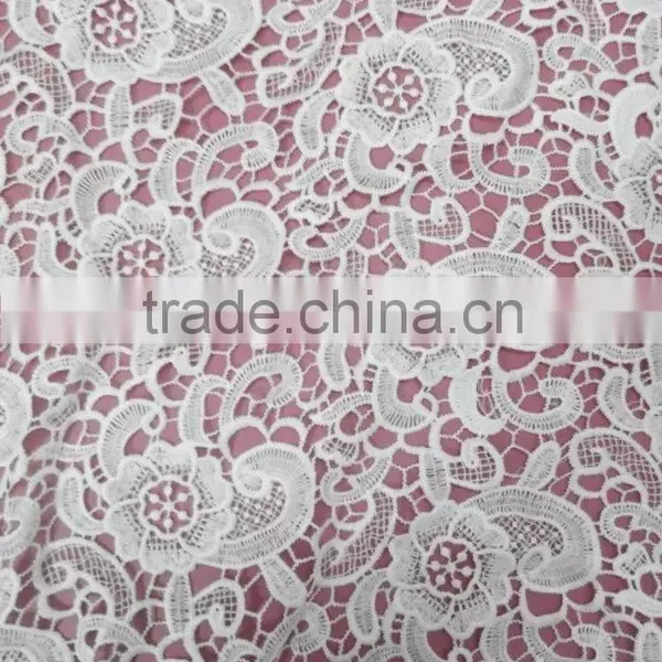 Lace With Flower Fabric Embroidery Milk Silk Full Lace for Garment Accessory photo-2