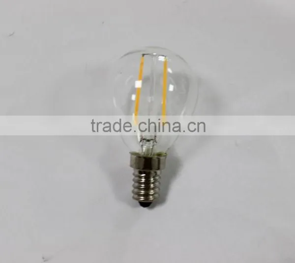 High Brightness LED E14 E27 2W G45 360 Degree LED Filament Bulb photo-3