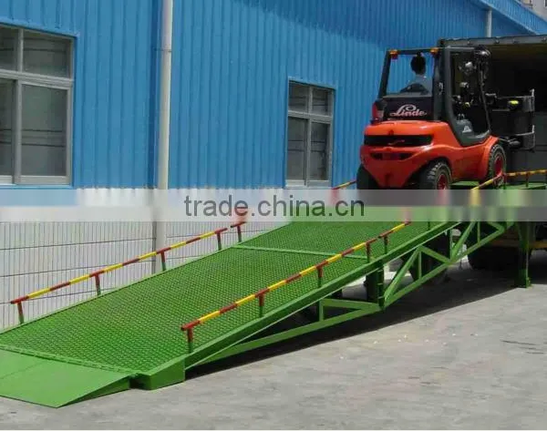 Manual Operation Hydraulic Mobile Cargo Dock Ramp Capacity 12T photo-2