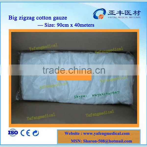 Non Sterile Absorbent Zigzag Gauze