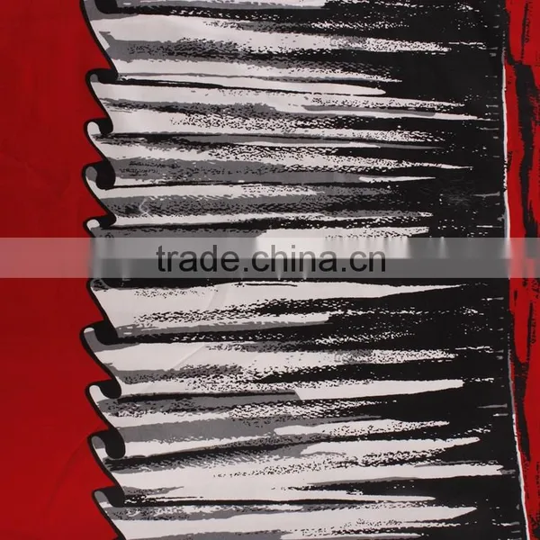 Red Color Woven Textile 100 Cotton 3x3 Canvas Fabric Printing for Garment photo-2