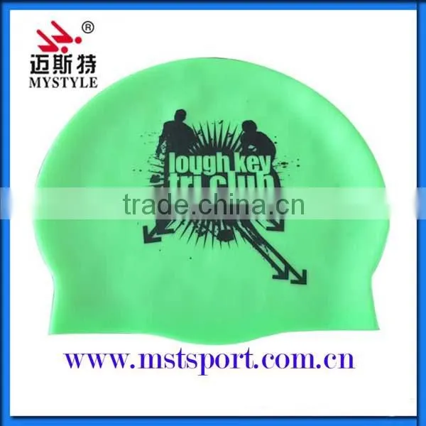Water Sport Unique Aqua Silicone Swimming Caps/waterproof Swimming Caps photo-2