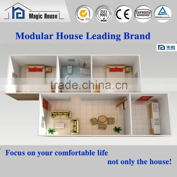 Fireproof and Earthquake Proof SABS and SGS Prefab Home Kits With Foamed Cement Board photo-2