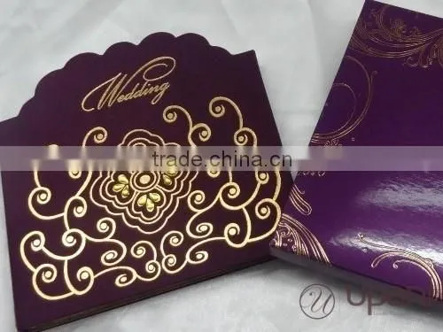 Hand Embroidered Wedding Invitation photo-3