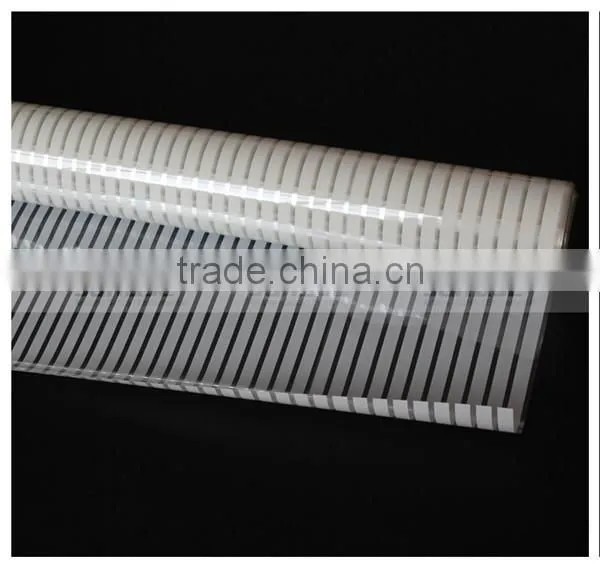 White Stripe Gradual Decorative Stained Glass Window Film photo-4