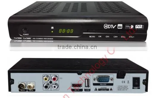 HOT SALE EUROPE FTA HD Combo receiver DVB-S2 DVB-T2 Satellite Receiver + IKS + PATCH