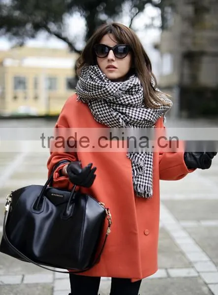 Plaid Scarf, Checked Crochet Women Scarf , Women Winter Accessories,Oversize Scarf, Women Tartan Scarf photo-4