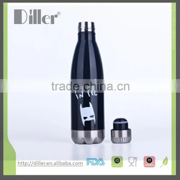 2016 Newest Cola Shaped Thermos Flask Thermos Bottle 500ML Business Gift Quality Choice