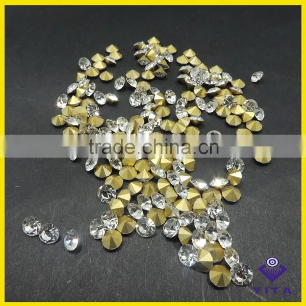 Cheap White Color Glass Rhinestone Point Back for Alphabet Letter photo-5