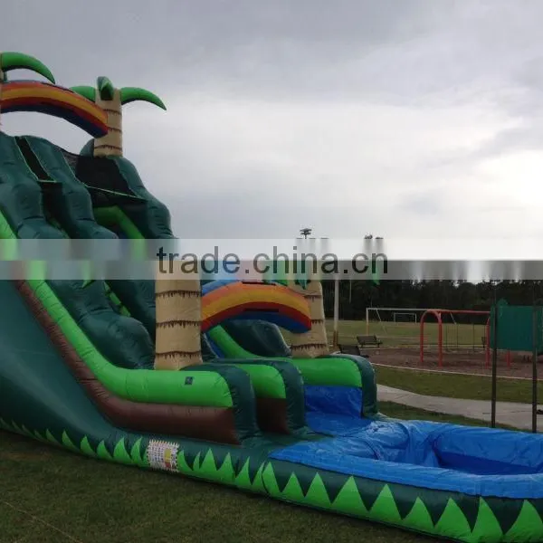 Lanqu Long Water Slides Inflatable Trippo Slide photo-3