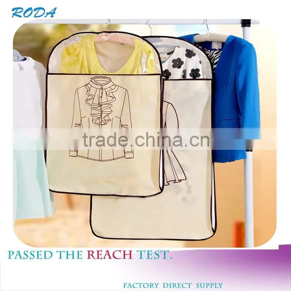 RODA-1:YIWU RODA Wholesale Coats and Suit Dust Bag Clear Plastic Dust Cover Linen Cloth Dust Bag