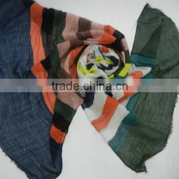 50%linen 50%viscose Woven Scarf for Summer