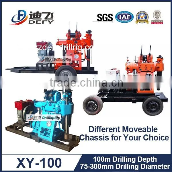 Water Well Drilling Machine XY-100 Portable Bore Well Drilling Machine Price photo-3