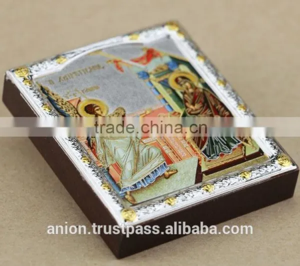 Greek & Russian Orthodox Wooden Icon. Annunciation. Small Size photo-6