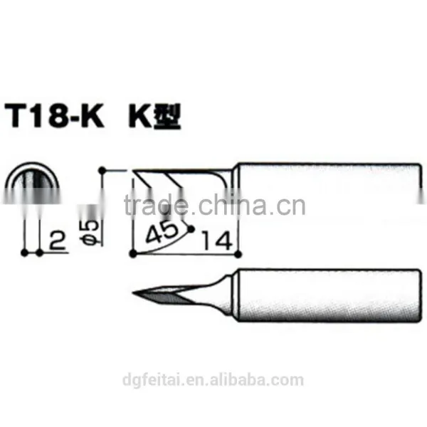 Solder Station Tips Lead-Free T18-K Soldering Iron Tips HAKKO FX-888 888D photo-3