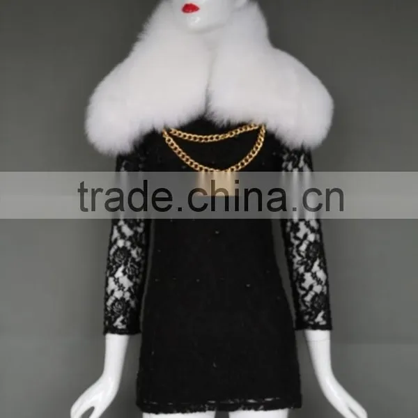 Real Fur Trim / Wholesale Fox Fur Trim /detachable Fox Fur Collar