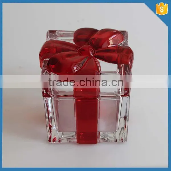 Glass Sugar Bowl With Lid Wedding Gift Bowl Nuts Sugar Canister photo-5