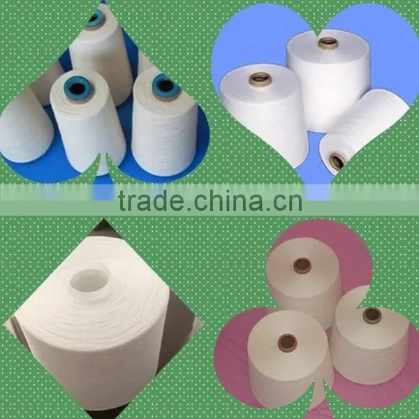100 Polyester Close Virgin Raw White Polyester Yarn 27s