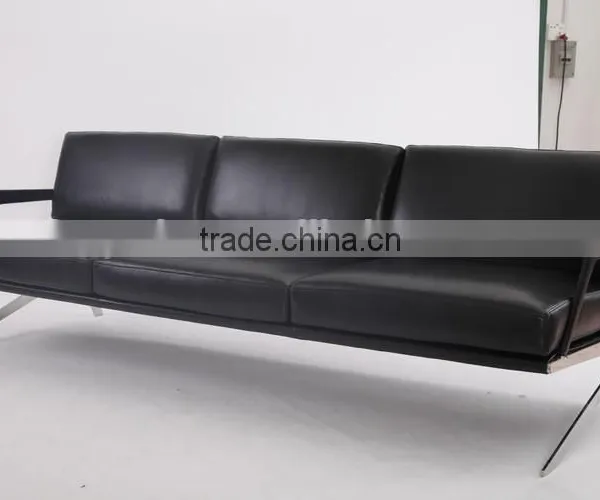 Beautiful Top Quality Genuine Leather Italian Style Living Room DS-60 Sofa photo-3