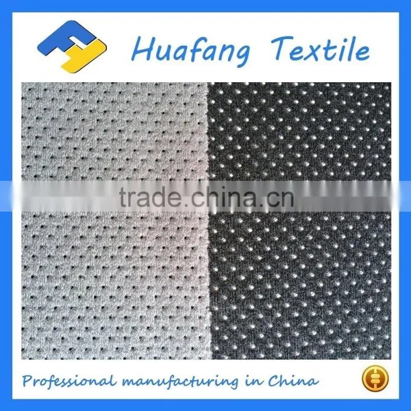High Quality Polyester Knitted Brushed Mesh Fabric With Hole Size 1mm photo-5