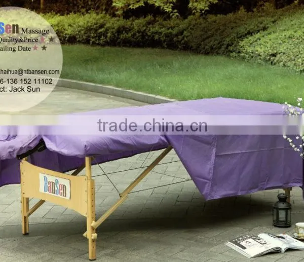 Cotton -poly Massage Table Sheet Set for Spa, Beauty Salon,3pcs