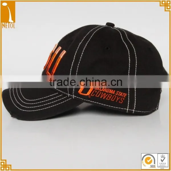 Good Quality Black 6 Panel 100% Cotton 3D Embroidered Custom Baseball Cap Wholasale photo-2