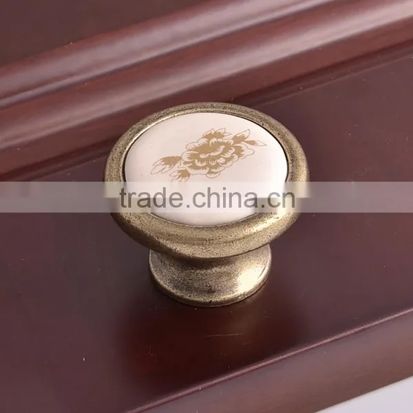 China Wholesale Circular Brushed Zamak Zinc Alloy Home Garden Cabinet Kitchen Wardrobes Furniture Closet Knobs and Pull Handles photo-2