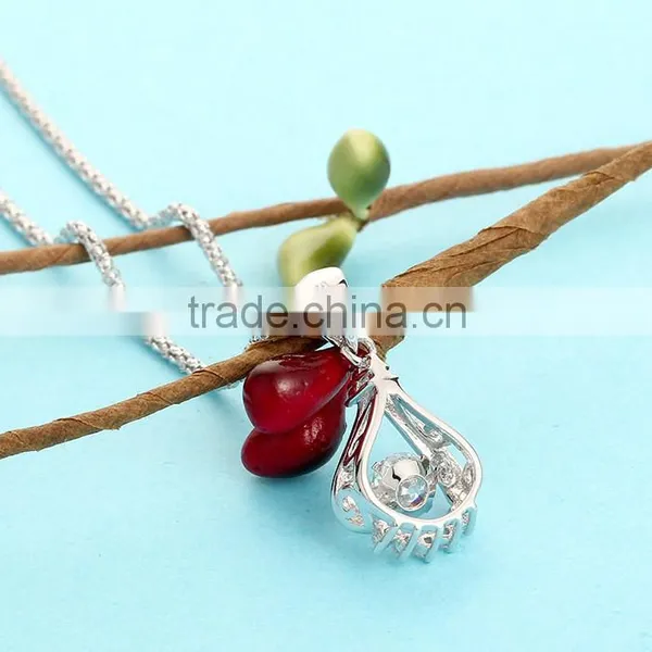 Fashionable 925 Sterling Silver Ladies Necklace Jewelry photo-2