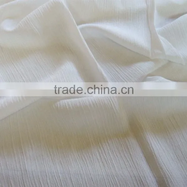 Oeko-tex Standard 100% Viscose Plain Crepe Fabric, Solid Crinkle Rayon Fabric in 135gsm photo-2