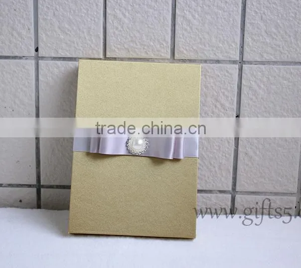 Beautiful Gold Wedding Invitation Favour Gift Boxes For Best Chocolate Packaging photo-3