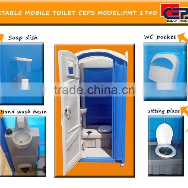 Cheap wc Portable Mobile Toilet Outdoor . Rotomolding Hand Pumping System Toilet Operraterd by Hand Pump Ceps photo-3