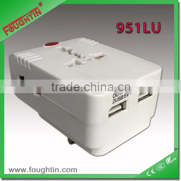 USB ADAPTOR SOCKET 13A MULTI SOCKET ADAPTOR WITH LIGHT AND 2 USB 2.4A photo-3